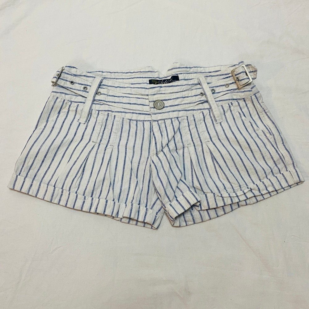 Rare Y2K Active Ride Shop Skater White Stripes Shorts
